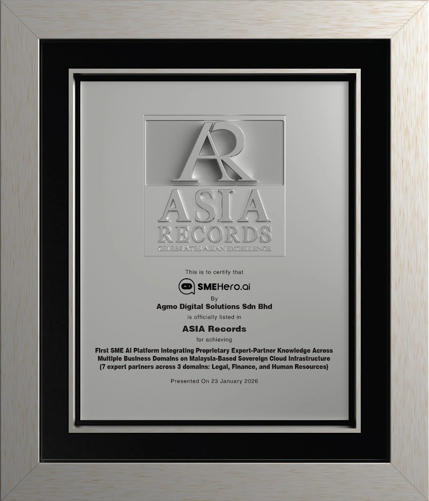 ASIA Records certificate for SMEHero.ai