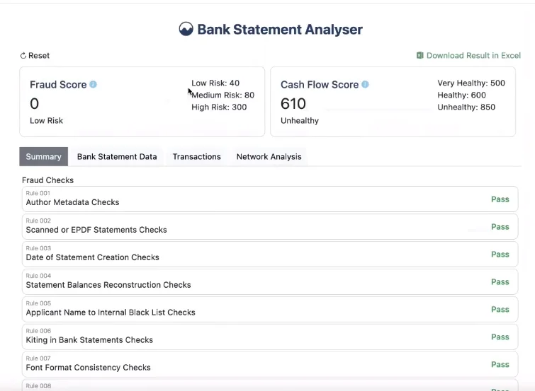 DocLab Bank Statement Analyser