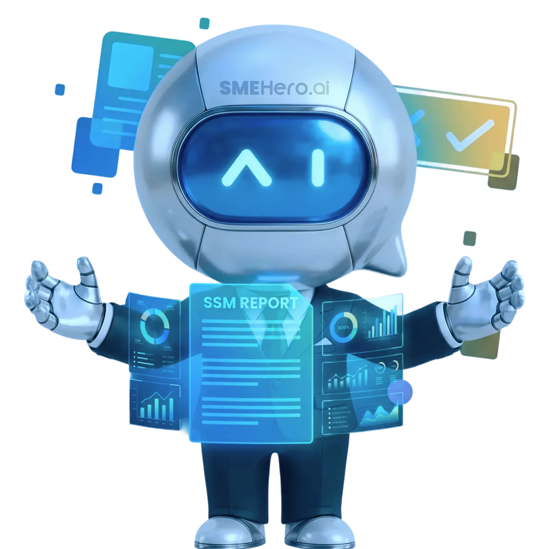 SSM Report Agent mascot